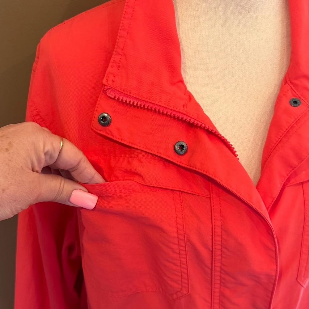 Eddie Bauer Women's Coral Windbreaker Zip Vented Nylon Jacket, Outdoor Size XL - Picture 3 of 16